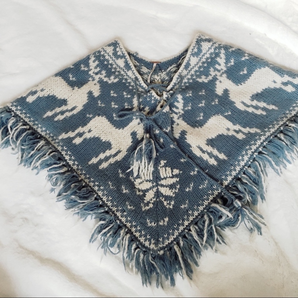 Free People girl’s Winter Poncho